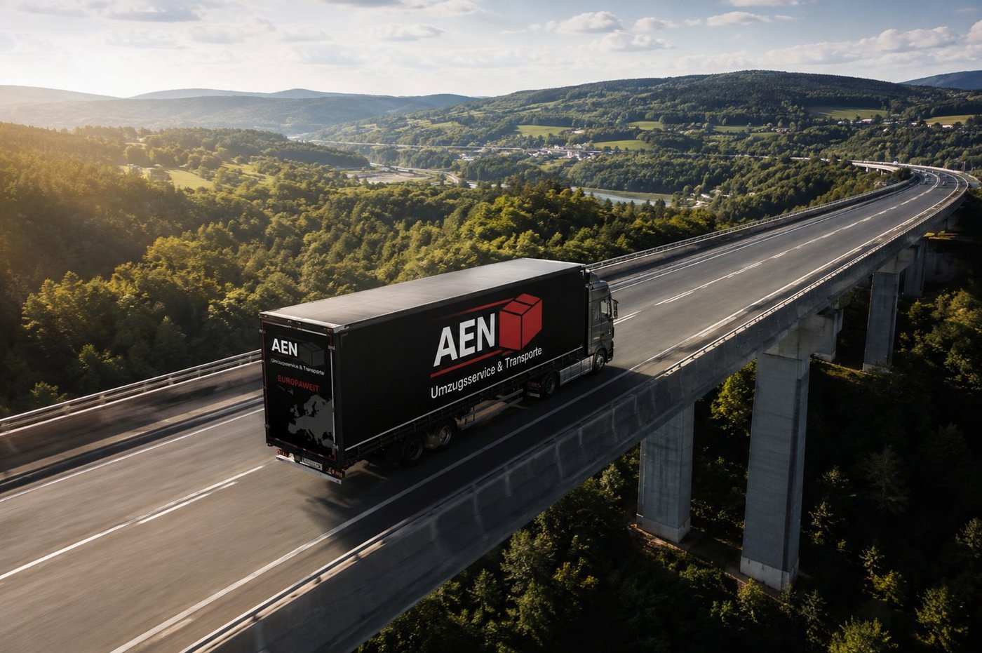 AEN LKW auf Tour durch Europa