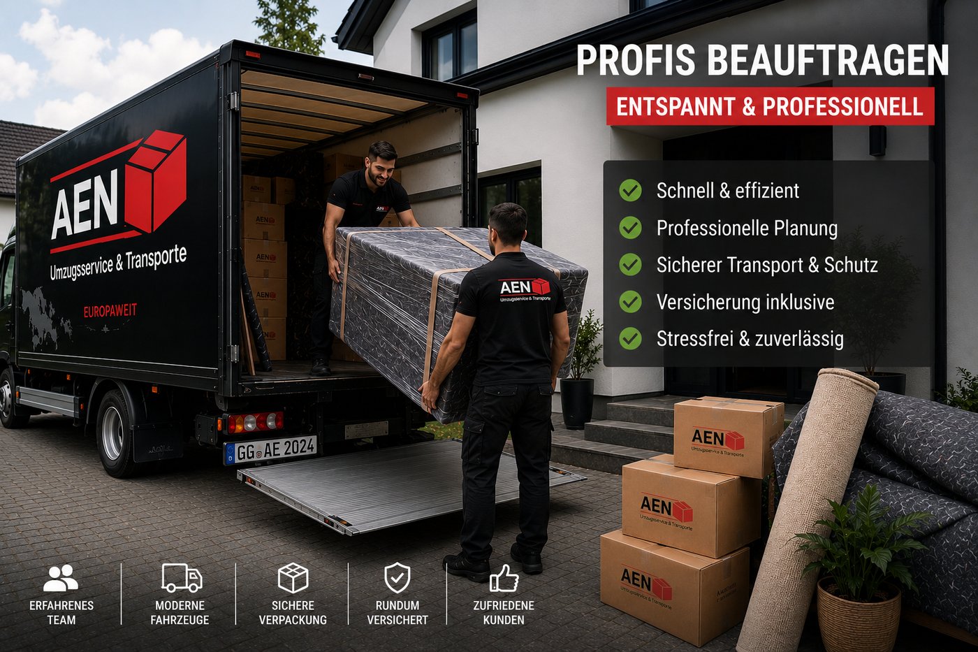 Mit Profis beauftragen: entspannt und professionell